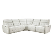 Salida-(5)5-Piece Modular Power Reclining Sectional with Power Headrests image
