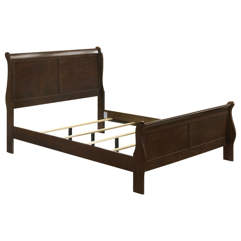 Louis Philippe Sleigh Panel Bed