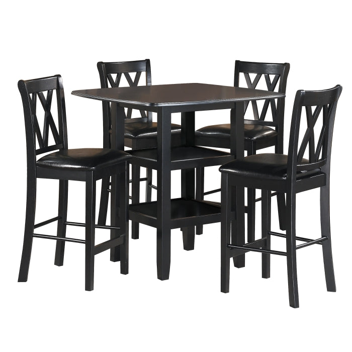 2514BK-36 - 5-Piece Pack Counter Height Set