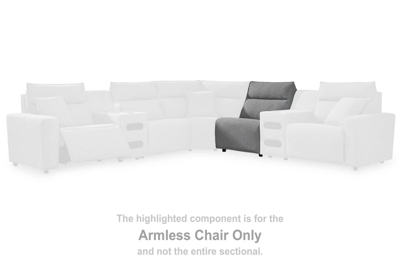 Modmax II Power Reclining Sectional with Consoles