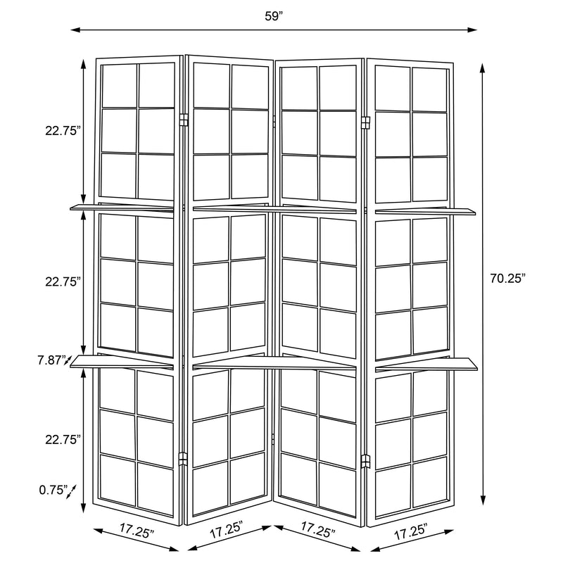 Iggy Four-Panel Room Divider