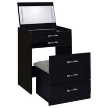 Load image into Gallery viewer, Danbury Makeup Vanity Table with LED Mirror and Stool