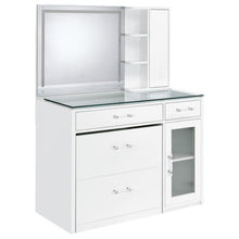Load image into Gallery viewer, Flora Makeup Vanity Table with LED Mirror and Stool