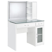 Load image into Gallery viewer, Flora Makeup Vanity Table with LED Mirror and Stool