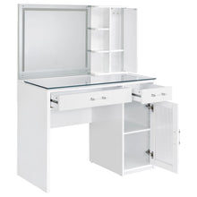 Load image into Gallery viewer, Flora Makeup Vanity Table with LED Mirror and Stool
