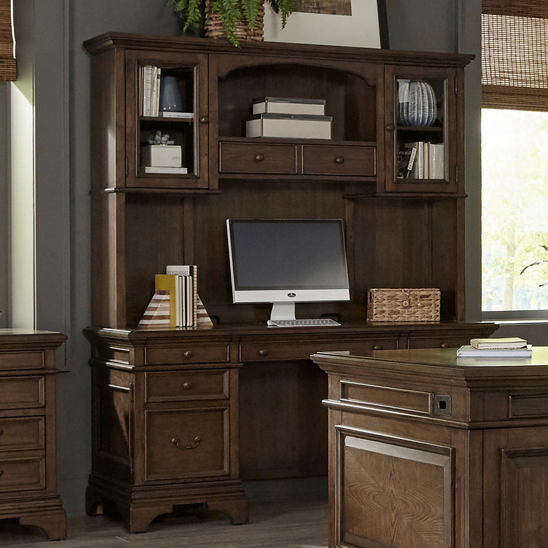 Hartshill Credenza Desk with Hutch