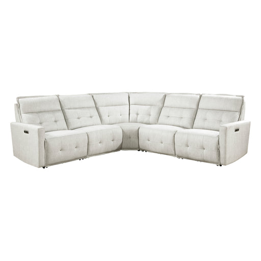 Salida-(5)5-Piece Modular Power Reclining Sectional with Power Headrests image