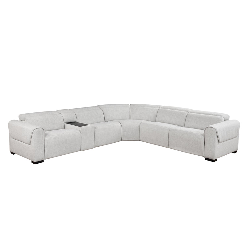 McPherson-(6)6-Piece Modular Power Reclining Sectional with Power Headrests, Charging Ports image
