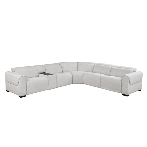 McPherson-(6)6-Piece Modular Power Reclining Sectional with Power Headrests, Charging Ports image
