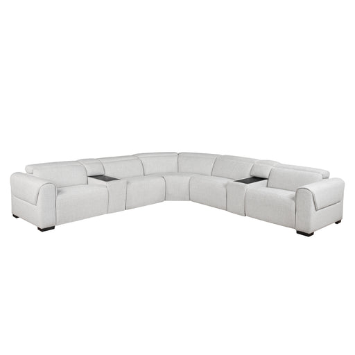 McPherson-(7)7-Piece Modular Power Reclining Sectional with Power Headrests image