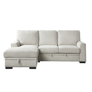 Morelia-(2)2-Piece Sectional with Pull-out Bed and Left Chaise with Hidden Storage image