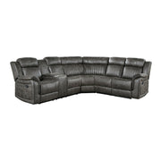 Centeroak-(3)3-Piece Reclining Sectional with Left Console image