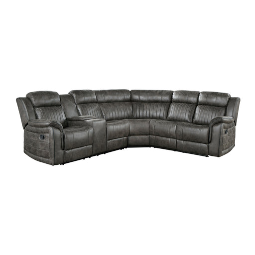 Centeroak-(3)3-Piece Reclining Sectional with Left Console image