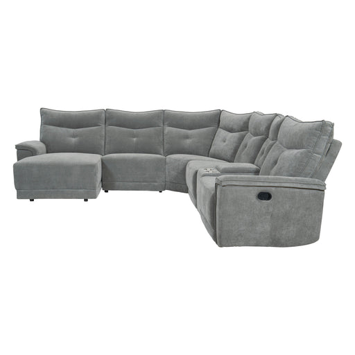 Tesoro-(6)6-Piece Modular Reclining Sectional with Left Chaise image