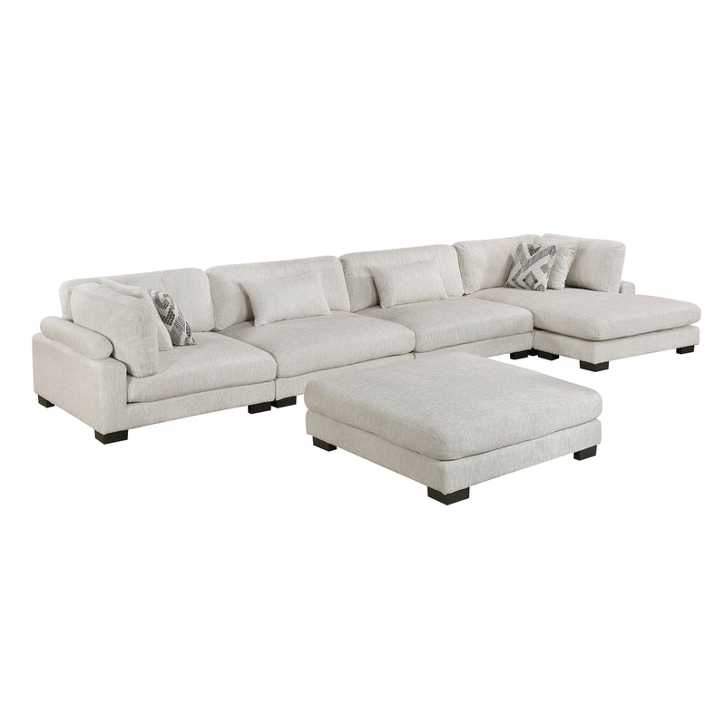 Tinley-(5)5-Piece Modular Sectional with Chaise and Ottoman image