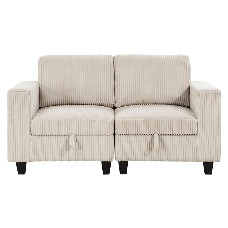 Walterboro-(2)Love Seat with Storage, Storage Pouches and Charging Ports image