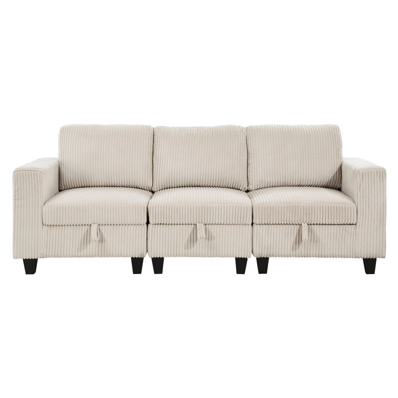 Walterboro-(3)Sofa with Storage, Storage Pouches and Charging Ports image