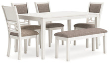 Load image into Gallery viewer, Erinberg Dining Table and 4 Chairs and Bench (Set of 6)