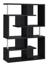Load image into Gallery viewer, Hoover 5-tier Bookcase Black and Chrome