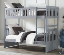 Load image into Gallery viewer, Orion Twin/Twin Bunk Bed in Gray B2063-1