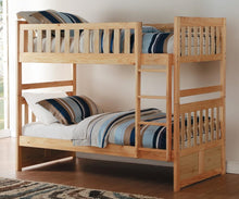 Load image into Gallery viewer, Bartly Twin/Twin Bunk Bed in Natural B2043-1