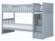 Load image into Gallery viewer, Orion Bunk Bed w/ Reversible Step Storage in Gray B2063SB-1
