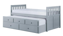 Load image into Gallery viewer, Orion Twin/Twin Trundle Bed w/ 2 Storage in Gray B2063PR-1