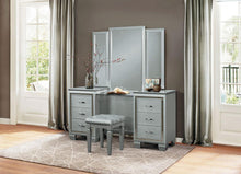 Load image into Gallery viewer, Allura Vanity Dresser with Mirror in Silver 1916-15