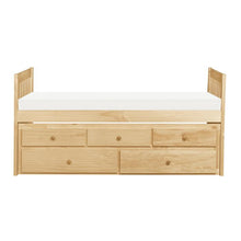 Load image into Gallery viewer, Bartly Twin/Twin Trundle Bed w/ 2 Storage Drawers in Natural B2043PR-1