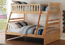 Load image into Gallery viewer, Bartly Twin/Full Bunk Bed in Natural B2043TF-1