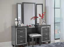 Load image into Gallery viewer, Allura Vanity Dresser with Mirror in Gray 1916GY-15