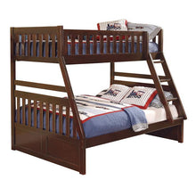 Load image into Gallery viewer, Rowe Twin/Full Bunk Bed in Dark Cherry B2013TFDC-1