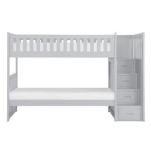 Load image into Gallery viewer, Orion Bunk Bed w/ Reversible Step Storage in Gray B2063SB-1