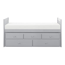 Load image into Gallery viewer, Orion Twin/Twin Trundle Bed w/ 2 Storage in Gray B2063PR-1