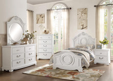 Load image into Gallery viewer, Lucida Twin Panel Bed in White 2039TW-1