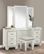 Load image into Gallery viewer, Allura Vanity Dresser with Mirror in White 1916W-15