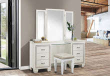 Load image into Gallery viewer, Allura Vanity Stool in White 1916W-14