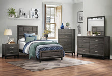 Load image into Gallery viewer, Davi Twin Panel Bed in Gray 1645T-1