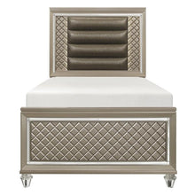 Load image into Gallery viewer, Youth Loudon Twin Platform Bed in Champagne Metallic B1515T-1