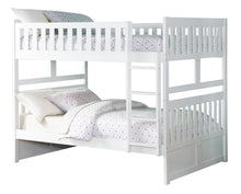 Load image into Gallery viewer, Galen Full/Full Bunk Bed in White B2053FFW-1