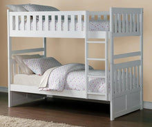 Load image into Gallery viewer, Galen Twin/Twin Bunk Bed in White B2053W-1