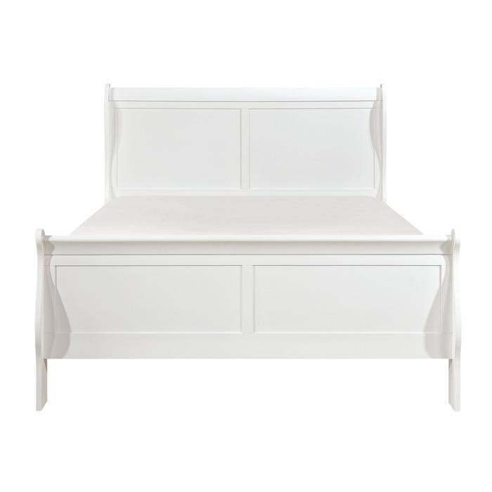 Mayville Queen Sleigh Bed in White 2147W-1