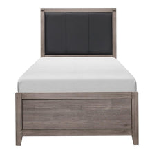Load image into Gallery viewer, Woodrow Twin Panel Bed in Gray 2042T-1