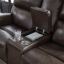 Load image into Gallery viewer, Crossplex Power Reclining Loveseat with Console
