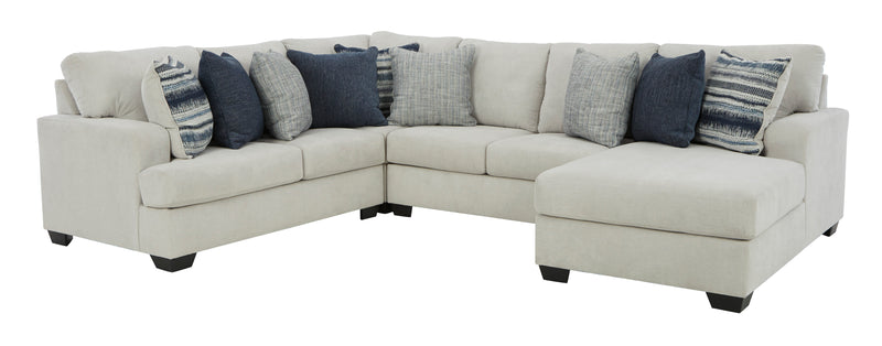 Lowder 4-Piece Sectional with Right Arm Chaise