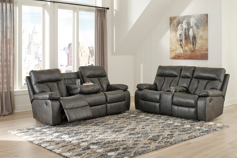 Willamen Reclining Sofa with Drop Down Table