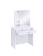 Load image into Gallery viewer, 2-piece Vanity Set with Lift-Top Stool White