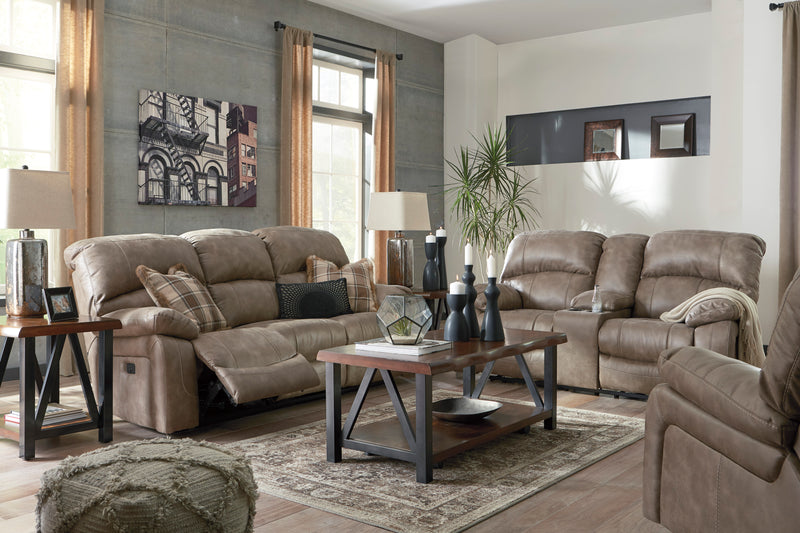 Dunwell Power Reclining Sofa DRIFTWOOD