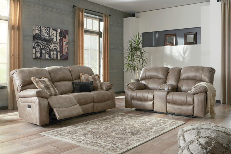 Dunwell Power Reclining Sofa DRIFTWOOD