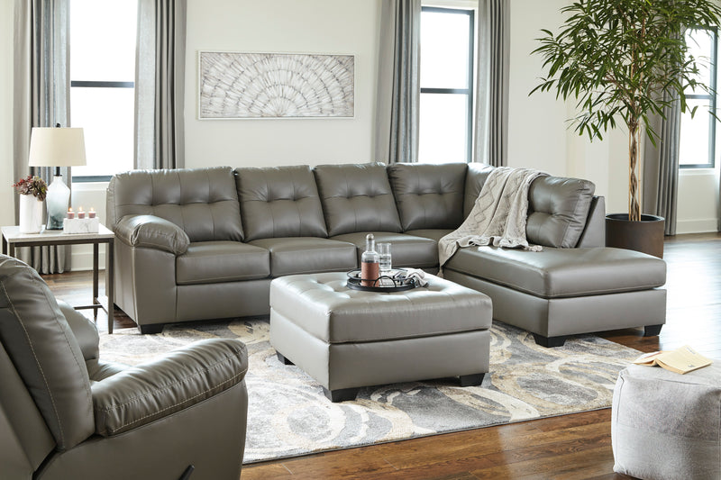 Donlen 2-Piece Sectional with Chaise Gray